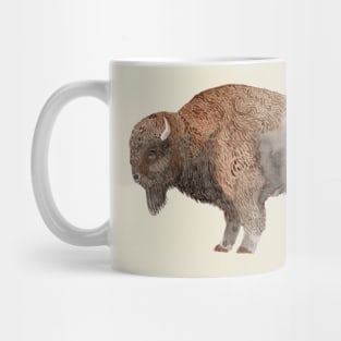 Bison Watercolor Mug